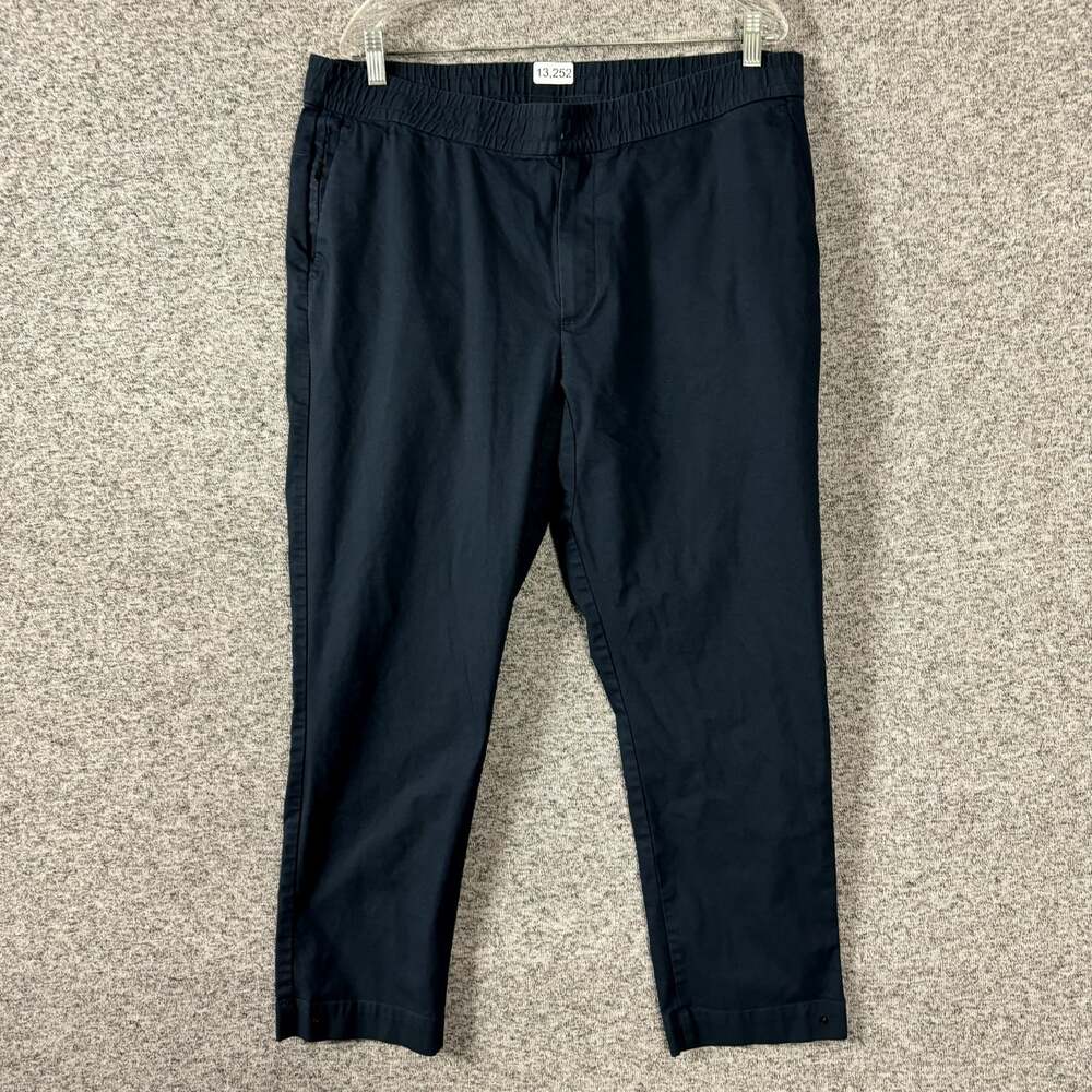 Bonobos Men's Size 36 Reg Slim Leg Drawstring Dark Blue Cotton Pants